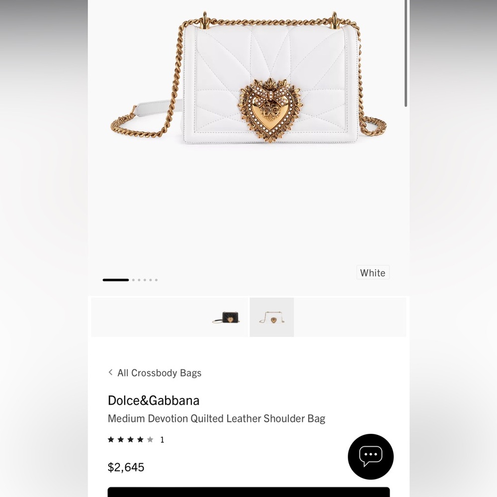 - New season Dolce and Gabbana devotion, leather bag